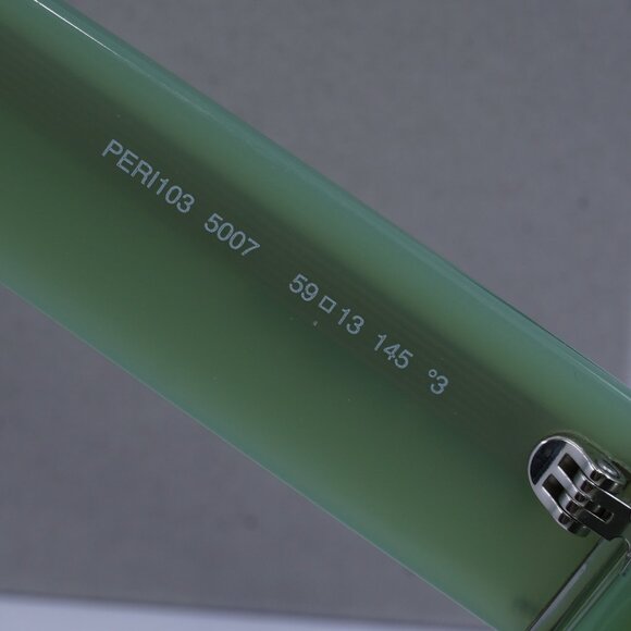 Palm Angels PERI103 ELFIN 5007 Aviator Sunglasses - Light Green/Dark Grey - Picture 7 of 9